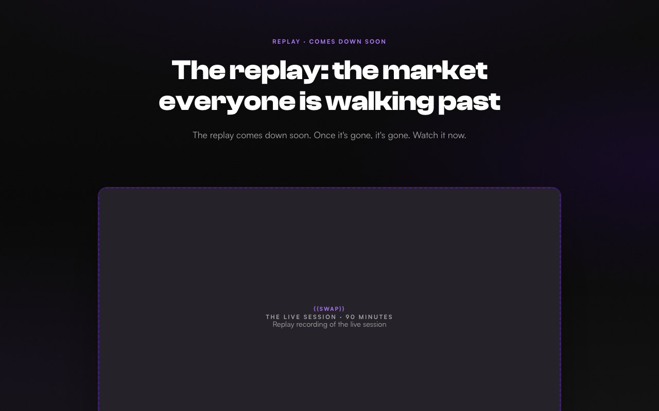 Replay + application preview